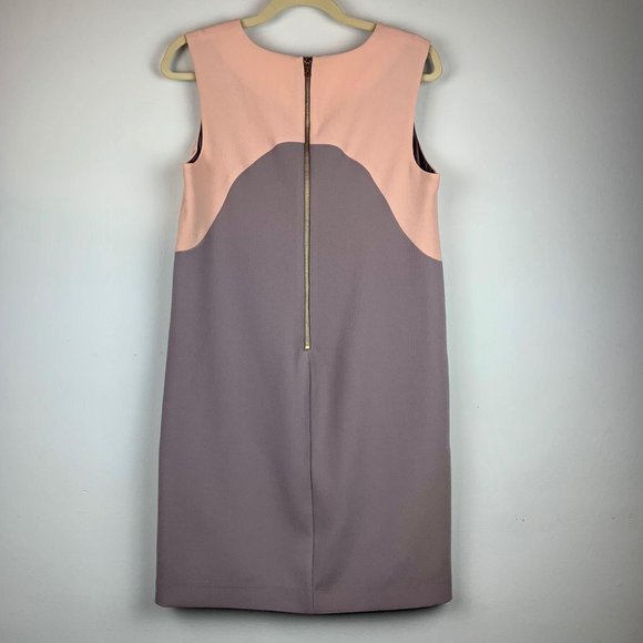 BAR III Two-Tone Sleeveless Sheath Dress w/Pockets Sz M - Picture 3 of 7